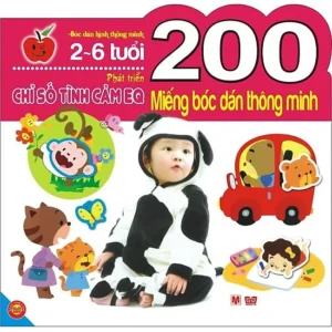 Sách 200 Miếng Bóc Dán Thông Minh - Phát Triển Chỉ Số Tình Cảm EQ