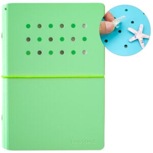 Sổ Còng Trang Trí A6 Bìa Cứng - 80 Trang 4 Lỗ - Sworld ST6188-GR - Green