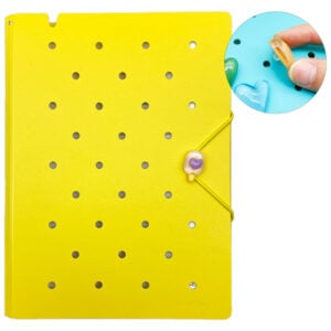 Sổ Còng Trang Trí A5 Bìa Cứng - 80 Trang - 6 Lỗ Charm Dây Tone Pastel - Sworld ST6191-YE - Yellow