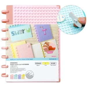 Sổ Tay Lắp Ghép DIY A5 - 160 Trang 80gsm - Giấy Tách Rời - Sworld IP4468-PK - Pink