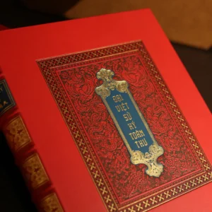 Combo Đại Việt Sử Ký Toàn Thư (Bộ 2 Quyển) - Ấn Bản Giới Hạn - Bìa Da (Mẫu Bìa Giao Ngẫu Nhiên) + Hộp Sách Đông A - Màu Xanh Ghi