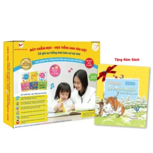 Bút Chấm Đọc-Học Tiếng Anh Tân Việt - Cô Gia Sư Tiếng Anh Bản Xứ Tại Nhà - Phiên Bản 6 Sách (Dành Cho Trẻ Từ 0 Đến 6 Tuổi) - Tặng Kèm Sách Playtime In English - Level 3 - Happy Snowman - Người Tuyết Hạnh Phúc