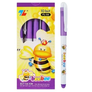 Hộp 10 Bút Lông Kim Beebee - Thiên Long FL-04 - Mực Tím
