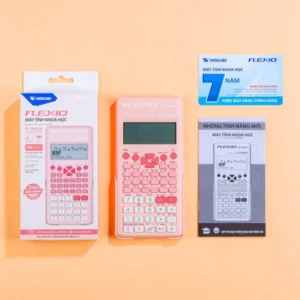 Máy Tính Khoa Học Flexio - Thiên Long fx-799VN - Màu Hồng (Bản Mới - Nâng Cấp)