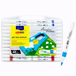 Hộp 60 Bút Màu Acrylic Marker 1 Đầu Brush - Colokit ACM-C024