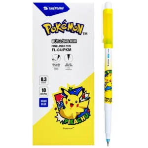 Hộp 10 Bút Lông Kim Pokemon 0.3 mm - Thiên Long FL-04/PKM - Mực Xanh