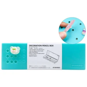 Hộp Đựng Bút Trang Trí - Kèm Charm Tone Pastel - Sworld IP4441-BU - Blue