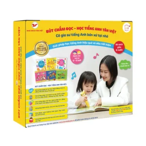 Bút Chấm Đọc-Học Tiếng Anh Tân Việt - Cô Gia Sư Tiếng Anh Bản Xứ Tại Nhà - Phiên Bản 6 Sách (Dành Cho Trẻ Từ 0 Đến 6 Tuổi)