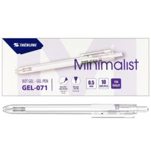 Hộp 10 Bút Gel 0.5 mm - Thiên Long GEL-071 - Mực Tím