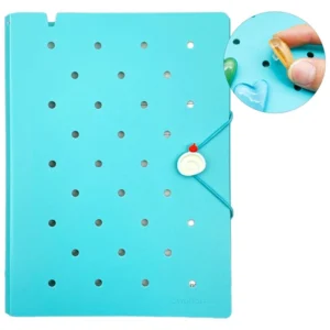 Sổ Còng Trang Trí A5 Bìa Cứng - 80 Trang - 6 Lỗ Charm Dây Tone Pastel - Sworld ST6191-BU - Blue