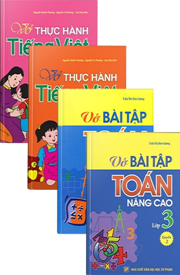 Combo Nâng cao kiến thức Toán Tiếng Việt 3 (Bộ 4 cuốn)